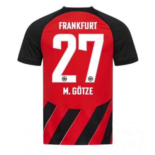 Pánský Fotbalový dres Eintracht Frankfurt Mario Gotze #27 2023-24 Domácí Krátký Rukáv